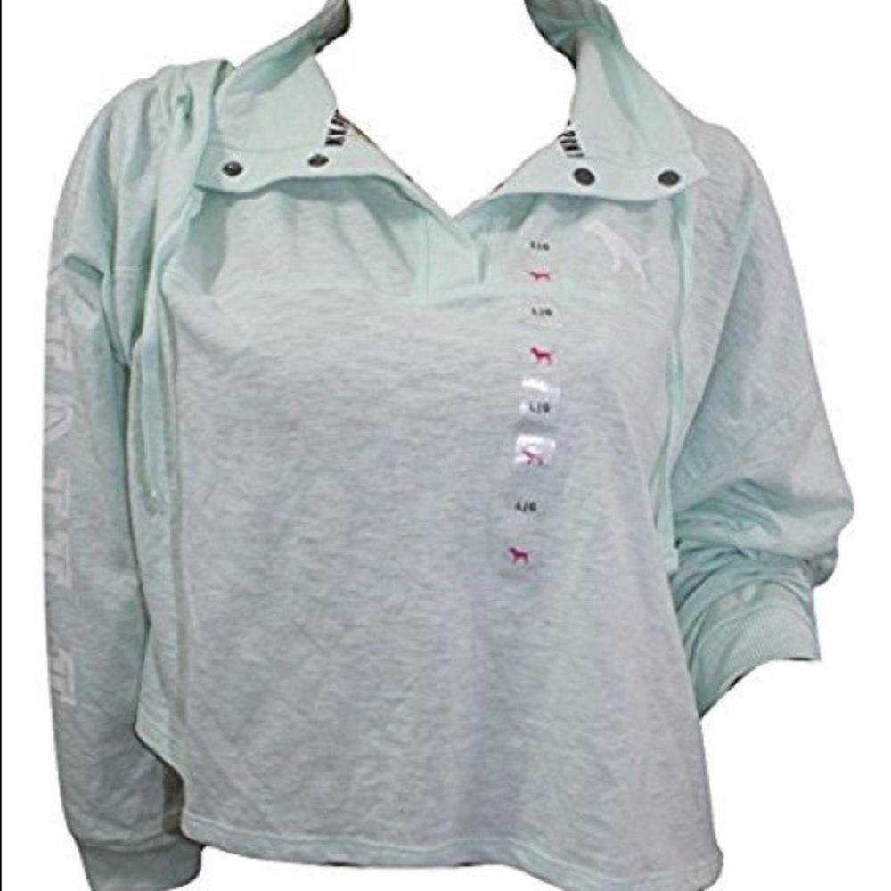 Victoria secret pink cropped sweatshirt